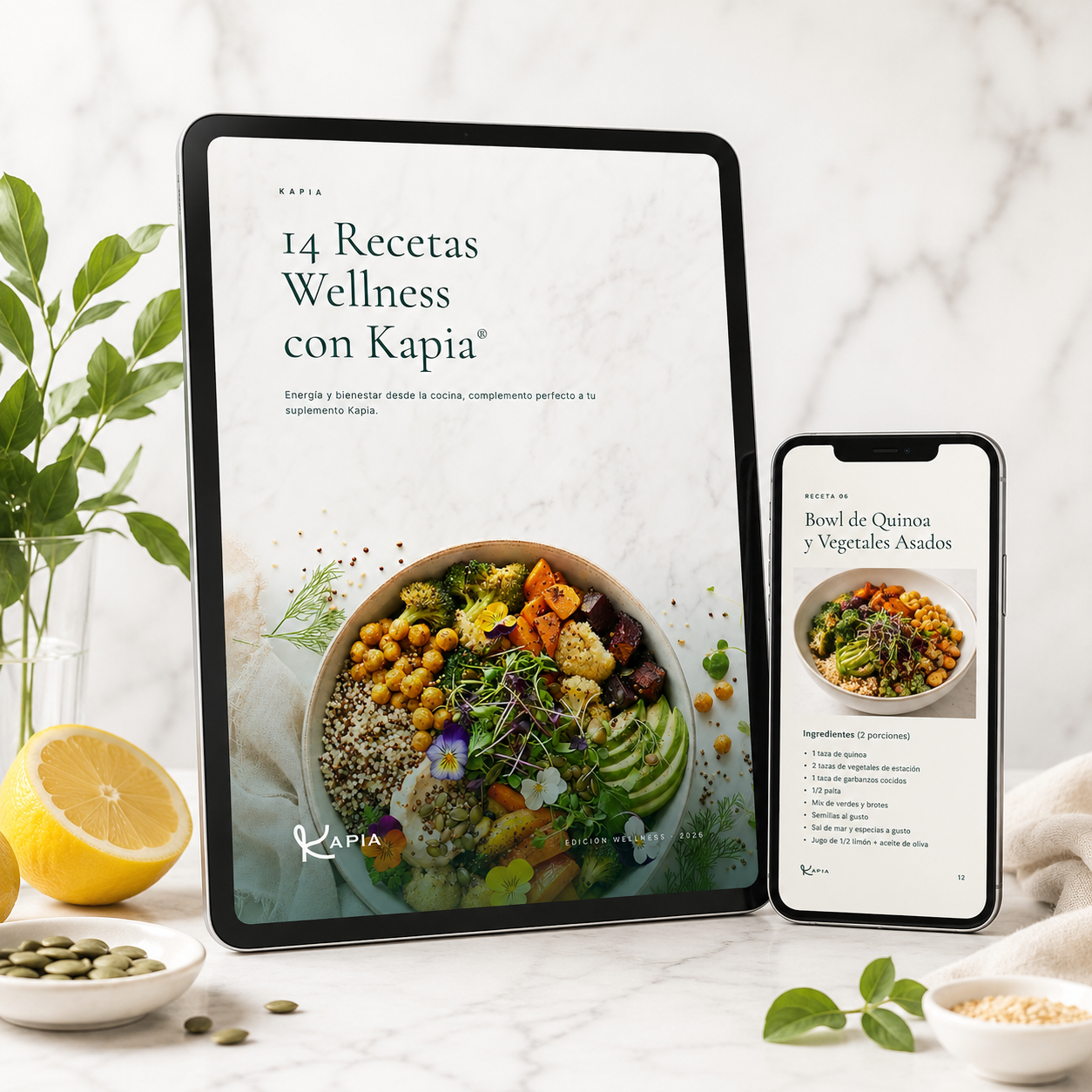 14 Recetas Wellness con Kapia® | eBook Digital Descargable