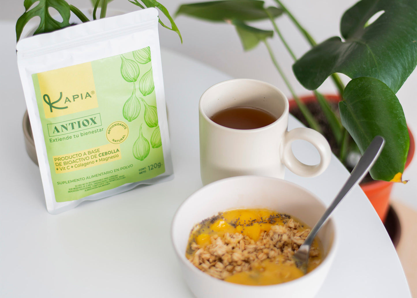 Kapia Love and Care - suplemento de bienestar diario en frasco blanco