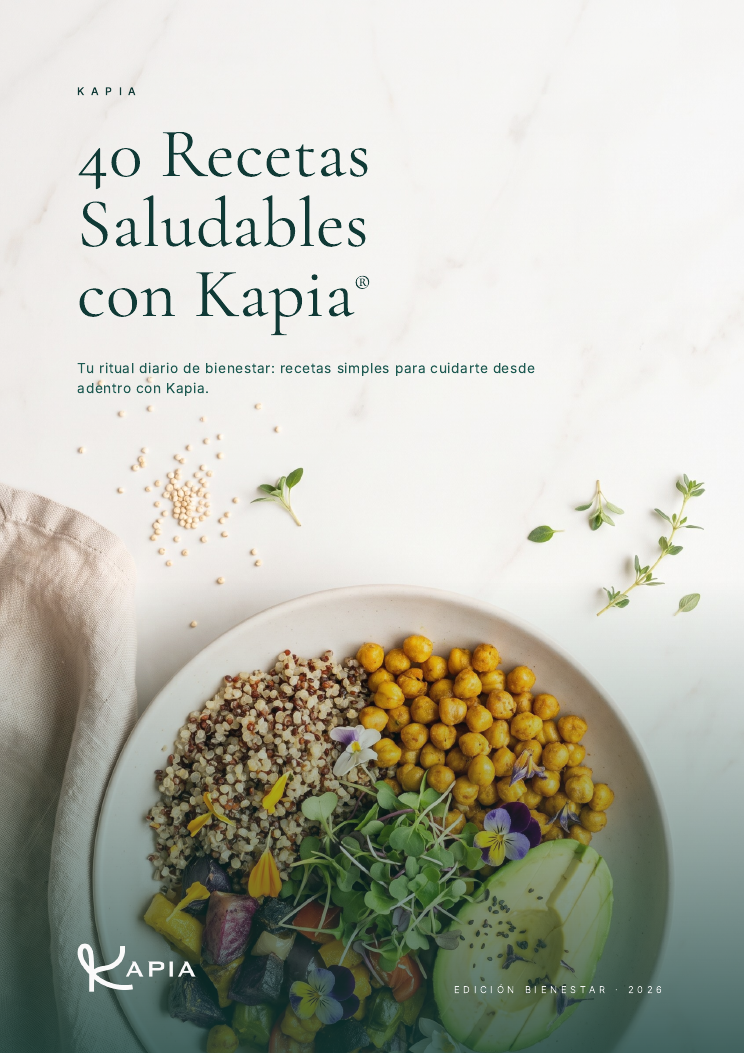 Portada del ebook 40 Recetas Saludables con Kapia